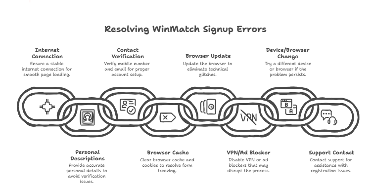 Step-by-Step Guide to Resolve WinMatch Signup Errors
